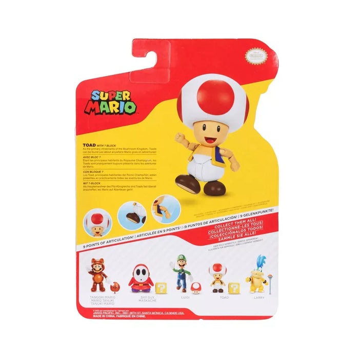 Nintendo - 4-inch Red Toad with Question Block