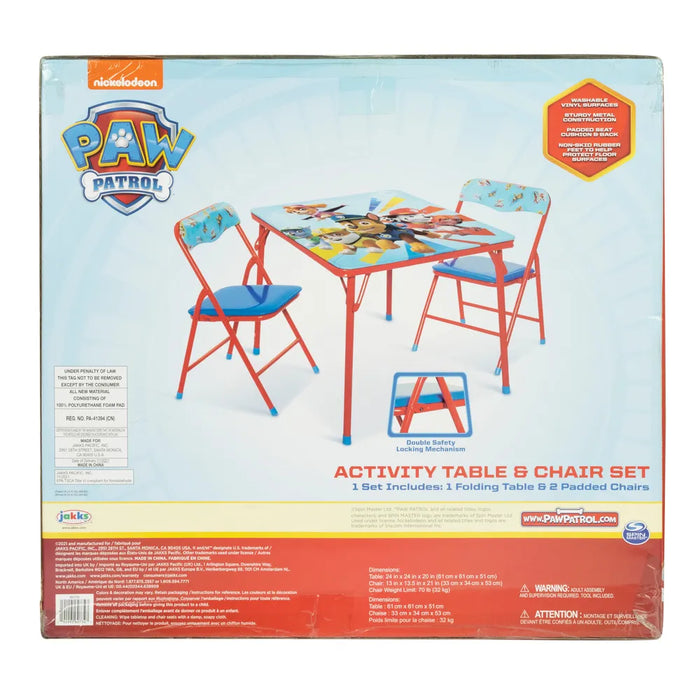 Paw patrol table chairs online