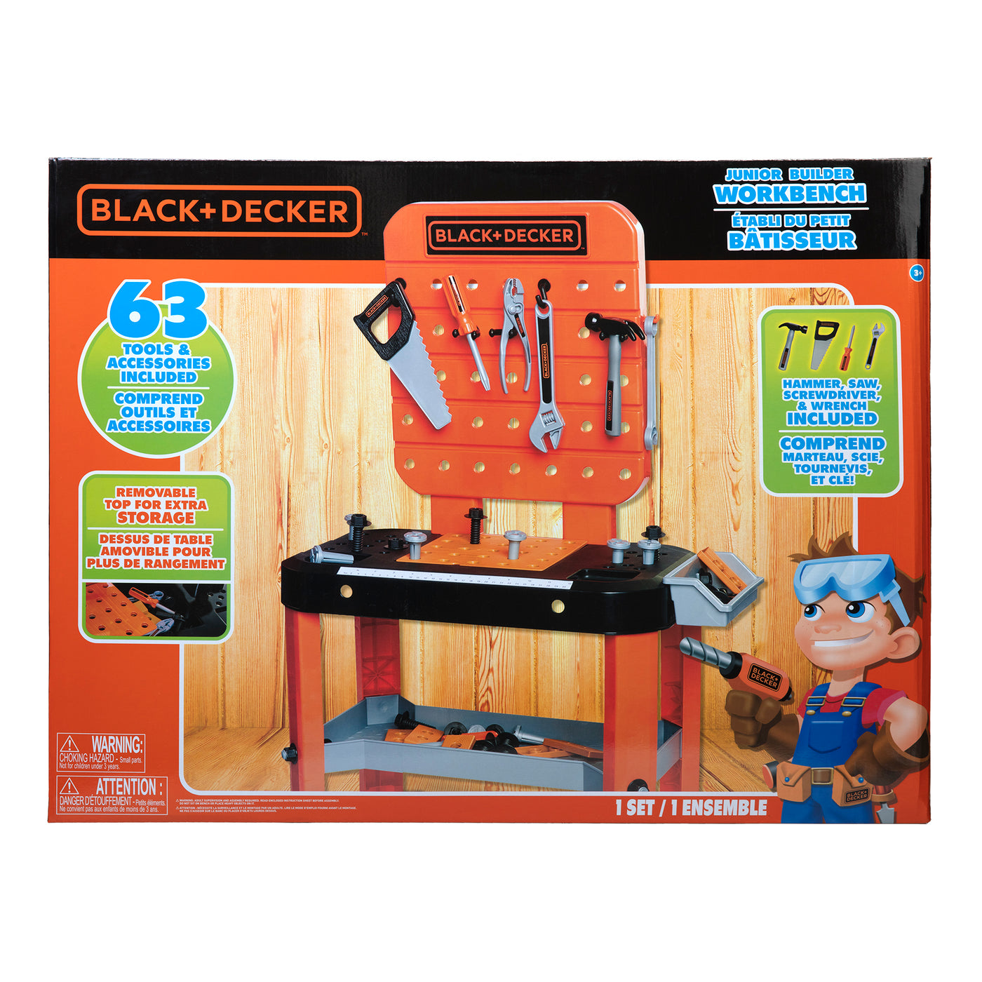 Black & Decker Jr. Black & Decker Jr. Learn to Build 50 Piece Workbench Playset
