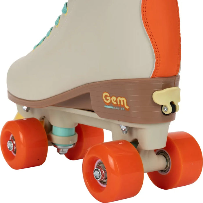 Cream Quad Roller Skates