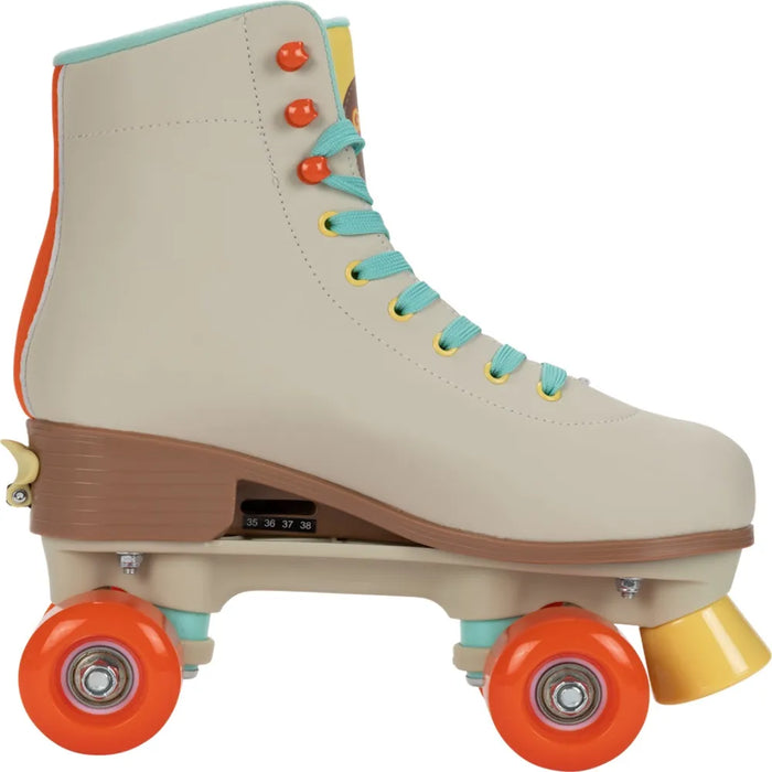 Cream Quad Roller Skates