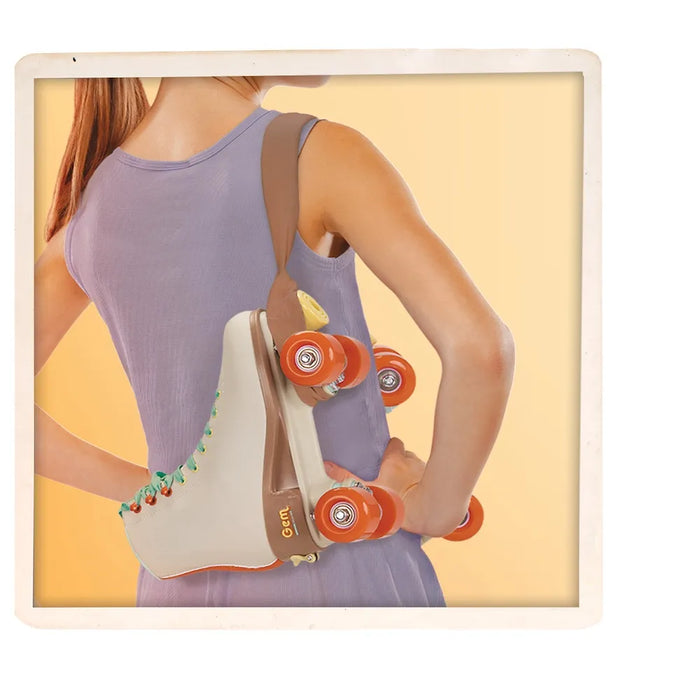 Cream Quad Roller Skates