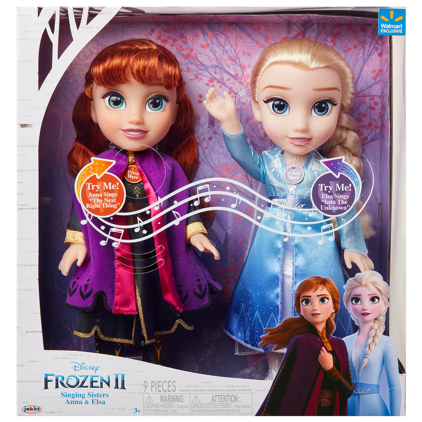 Frozen 2 Anna & Elsa Doll 2 Pack