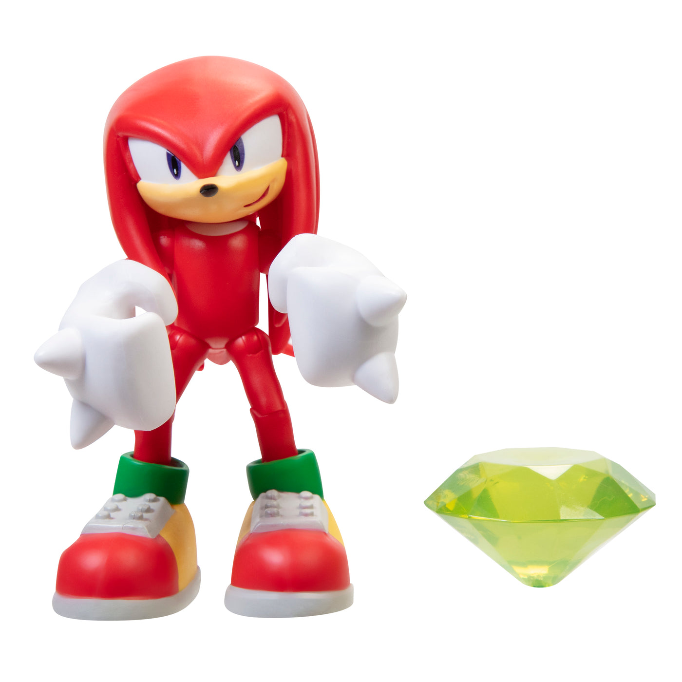 Sonic 4 Inch Modern Knuckles with  Green Chaos Emerald