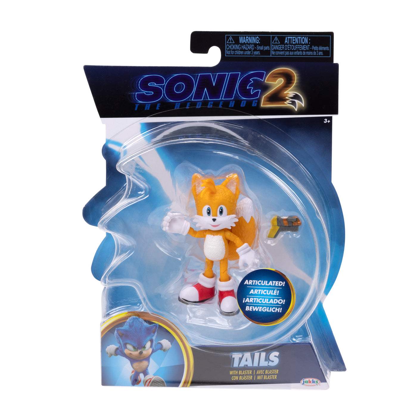 Sonic the Hedgehog 2, 4" Tails Figure