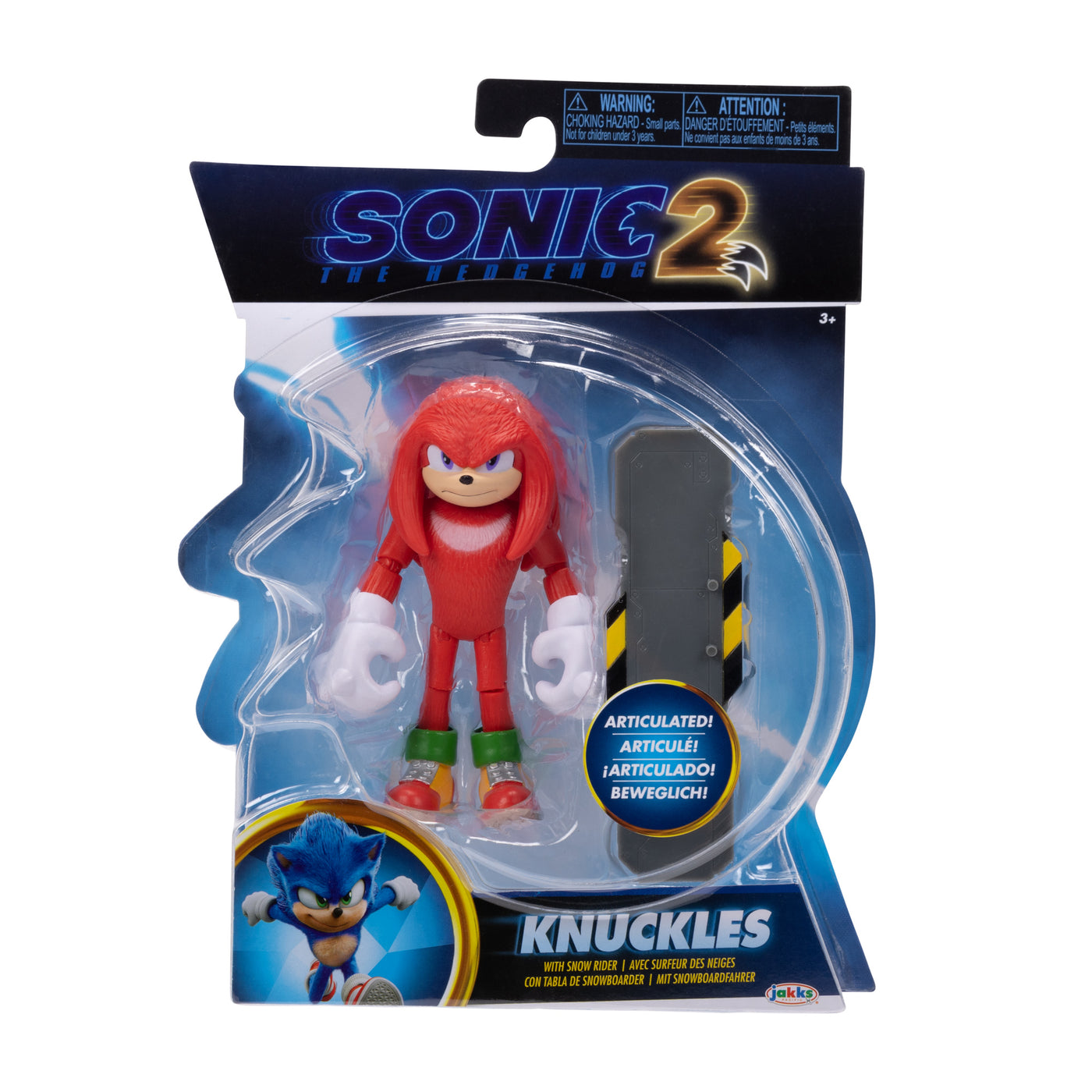Sonic the Hedgehog 2, 4" Knuckles Figure