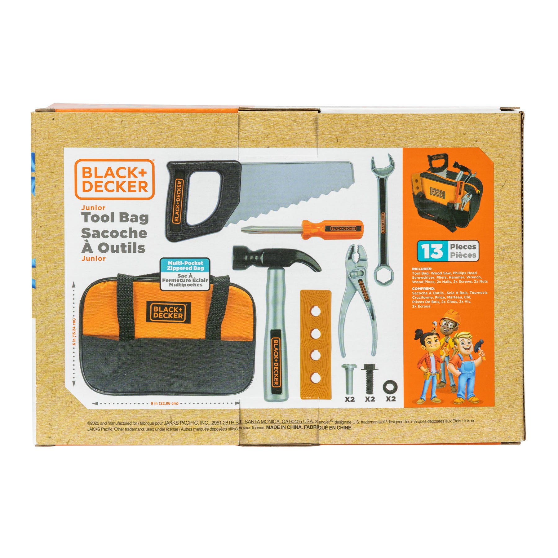  Black & Decker Jr. Learning Tool Set (15-Piece) B & D Tools and  Accessories Just Like Daddys' : Beauty & Personal Care