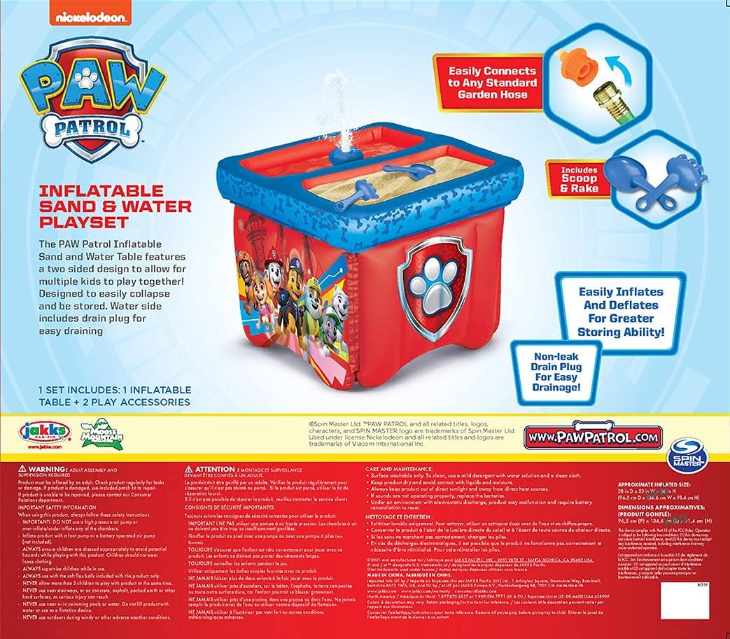 Paw Patrol Inflatable Sand and Water Playset