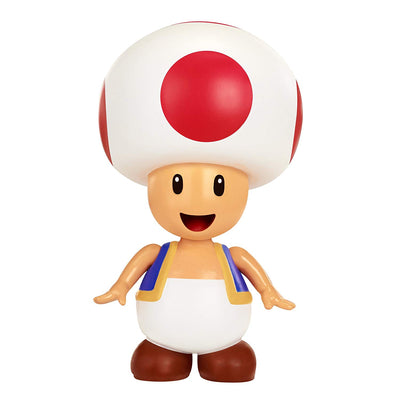 World of Nintendo Red Toad Action Figure 4"