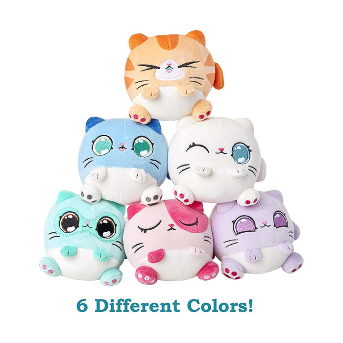 Kitten Catfé® Meowbles® Super Soft Scented Plush - Pink Calico Cat - “Meowberry Scented”