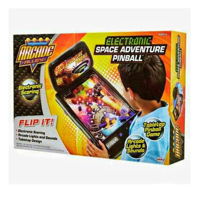 Arcade Alley® Electronic Space Adventure Pinball Tabletop Game