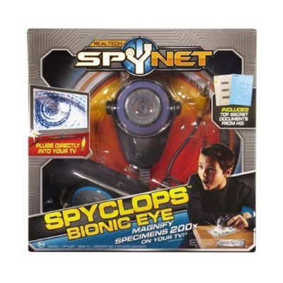 SpyNet Real Tech® Series Spyclops Bionic Eye with 200X Specimen Magnification on Your TV Plus 4 Top Secret Documents