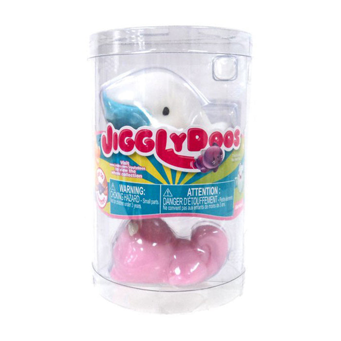 JigglyDoos® Series 3 White Whale & Pink Beaver Squeeze Toy 2-Pack